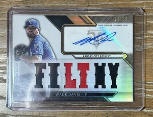Wade Davis /18 Auto Game Used Relic 2016 Topps Triple Threads Kansas City Royals - Picture 1 of 2