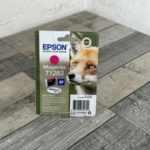 Genuine Epson T1283 Magenta Ink Cartridge Fox Exp 2026 NEW Sealed Original - Picture 1 of 9