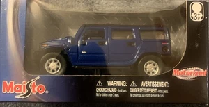 Maisto Power Racer Blue Hummer Motorized New - Picture 1 of 14