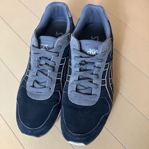 Sneakers casual Asics Tiger uomo 8 5 US Navy scamosciate ottime condizioni usate
