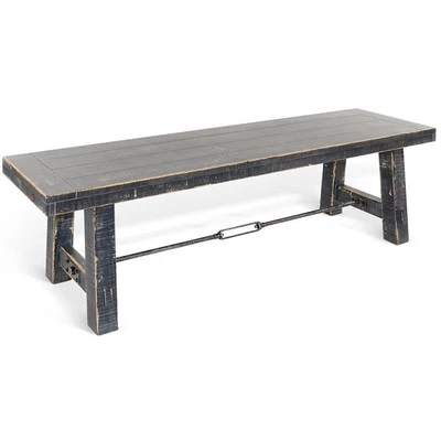 Banco de madera Black Sand 64" con tensor Foto 1 de 4