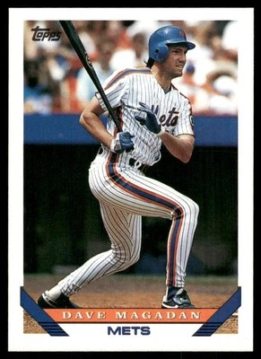 1993 Topps #578 Dave Magadan New York Mets Baseball Card - Image 1 of 2