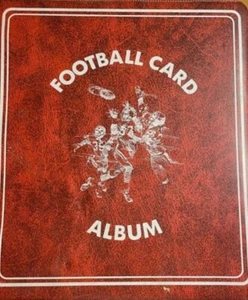 3 Used Vintage Football Card Album Binder 3 Ring w/ 150 Protective Page Sleeves - Picture 1 of 1
