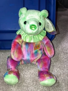 TY BEANIE Babies August Pot Belly Birthday Bear - Picture 1 of 1