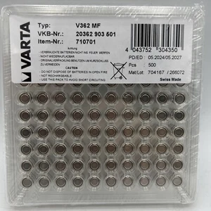 500-PACK VARTA V362 MF BATTERY - Picture 1 of 1