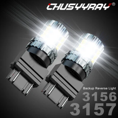 Bombillas LED de reversa de respaldo para GMC Sierra 1500 2500 3500 HD súper blancas 3157 Foto 1 de 4