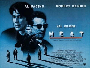 HEAT 1995 UK Quad poster print 30x40" Al Pacino Robert DeNiro Val Kilmer FREEP&P - Picture 1 of 1