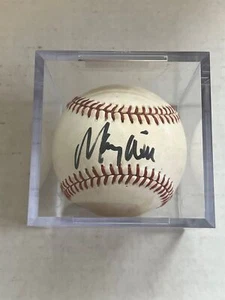 Maury Wills Signed Baseball Autograph Auto NL Ball PSA/DNA w/ Cube - Picture 1 of 2