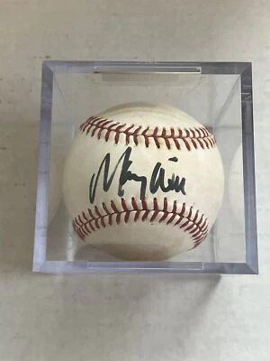 Maury Wills Signed Baseball Autograph Auto NL Ball PSA/DNA w/ Cube  - Image 1 of 2