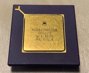 CPU vintage 68030 MC68030RC25B 25MHz x 1PC - Photo 1/2
