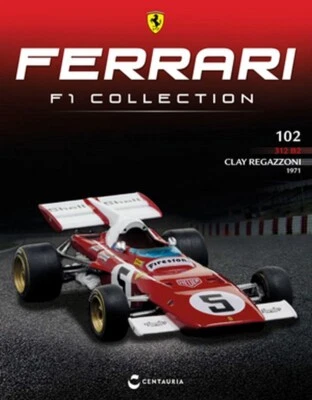 NEW IXO 1:43 F1 FERRARI 312 B2 - Clay Regazzoni 1971 - British GP +Magazine - Immagine 1 di 3