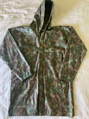 Vintage Cabela's Full Zip Tropic Camo Rain Jacket Men's Size Large Made In USA - Image 1 of 4