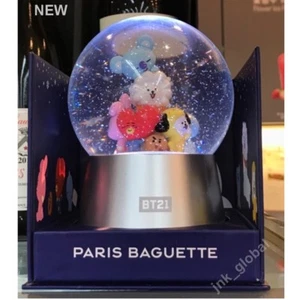 BT21 X PARIS BAGUETTE [BOLA DE NIEVE LIMITADA] NUEVO + Número de seguimiento gratuito (Quitar batería) - Imagen 1 de 7