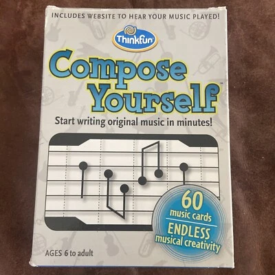 Think Fun Compose Yourself Music Card Game ~ Write Music In Minutes - Image 1 of 3