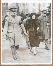 1940 1st Canadian Division General McNaughton Funeral Tweedsmuir Press Photo