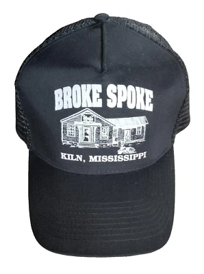 Broke Spoke (Kiln, Mississippi) sombrero negro estilo camionero - Snappack ajustable Foto 1 de 4