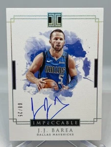 J.J. Barea 2018-19 Panini Impeccable Stars Firme Holo Silver /25 Mavericks - Foto 1 di 11