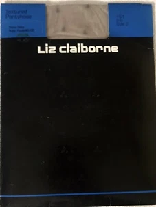 Liz Claiborne textured pantyhose size 2 Color Grey #151 Pattern Dress Dots - Picture 1 of 7