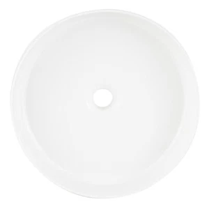 Signature Hardware Hibiscus Round Fireclay Vessel Sink 447954 in White SHV100WH - Picture 1 of 4