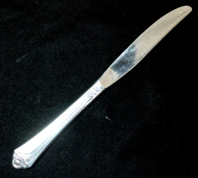 Oneida Community Stainless Modern Hollow Knife in Fantasy Rose Pattern 9" - Image 1 of 4