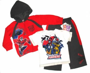 TRANSFORMERS ANIMATED ~JUEGO DE CHAQUETA DE PRIMAVERA DE 3 PIEZAS PARA NIÑOS PEQUEÑOS ~ TALLA 2T - Imagen 1 de 1