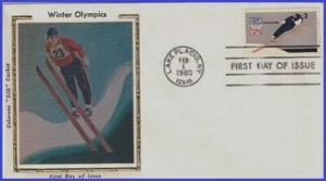 USA4 #1797 U/A COLORANO SILK FDC Winter Olympics Ski Jumper - Picture 1 of 1