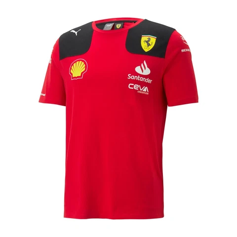 2023 Scuderia Ferrari F1 Team Tee Shirt - Mens - Official Team Wear SUMMER SALE Cover