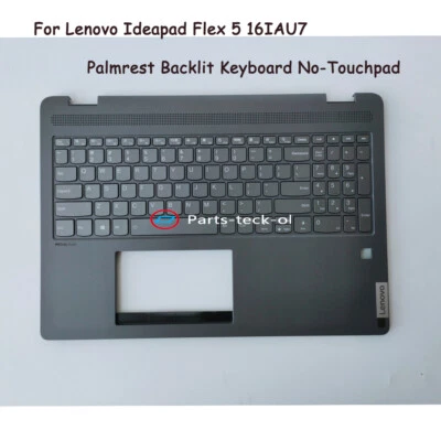 NEW For Lenovo Ideapad Flex 5 16IAU7 Palmrest Backlit W/ Keyboard 5CB1H80883 - Image 1 of 4