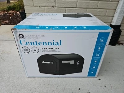 Architectural Mailboxes Centennial Black Extra Large Steel Post Mount Mailbox - Image 1 of 4