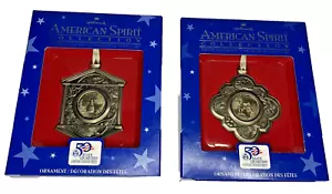 2000 US Mint Statehood Quarters Ornaments Orig. BOX/COA Maryland & Massachusetts - Picture 1 of 12
