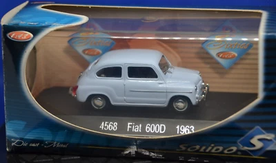 1/43   Fiat 600D  1963 bleu SOLIDO  4568    VD2 - Photo 1/4