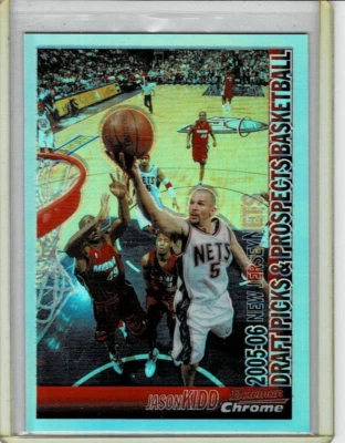 2005 Bowman Chrome JASON KIDD Refractor /300 NJ Nets #20 - Image 1 of 2