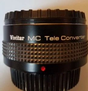 Vivitar mc tele converter 2x-22 W/ Case - Picture 1 of 3