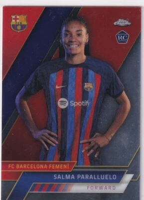 Topps Chrome FC Barcelona Football Card No. 3 Salma Paralluelo Rookie - Image 1 of 2
