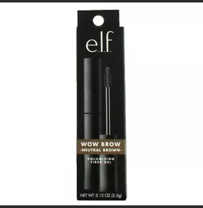 New with Box e.l.f. ELF Wow Brow 83573 Neutral Brown Tinted Volumizing Fiber Gel - Picture 1 of 3