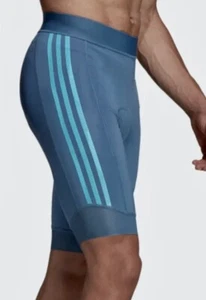 ADIDAS The Cycling Padded Altered Blue Cycling Shorts NEW Mens Sz L - Picture 1 of 7