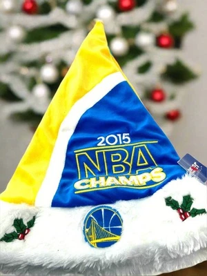 Sombrero de Santa Golden State Warriors 2015 campeones de la NBA nuevo en stock Foto 1 de 4