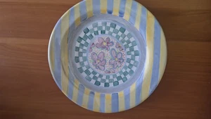 Mackenzie Childs 11,5" Taylor Essteller mit flachem Rand Myrtle 2001 Sammlerstück - Bild 1 von 5