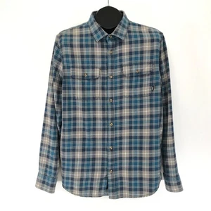 Vans Classic Fit Flannel Shirt Men's Medium Plaid Long Sleeve 100% Cotton Casual - Picture 1 of 13
