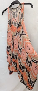 All Saints Dress Womens 12 Silk Alba Mea Parachute Boho Sleeveless Abstract Tank - Picture 1 of 7