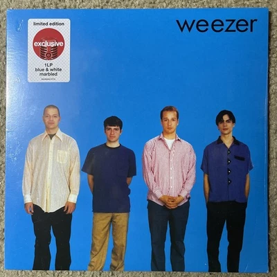 Weezer LP 2020  Limited Edition Blue And White Marbled Sealed  - Image 1 of 2