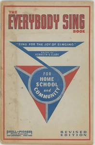 1935 Everybody Sing Book Joy of Singing Home School Community Clark Songs Music - Picture 1 of 3
