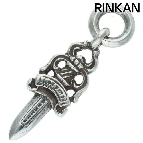 CHROME HEARTS cuori cromati #5DAGGER #5ダーチャーム charm argento collana top per uomo usato3a0