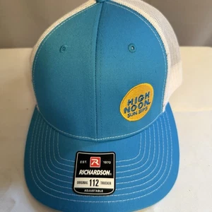 High Noon bestickt RICHARDSON 112 Trucker Snapback Mütze blau weiß BRANDNEU - Bild 1 von 8