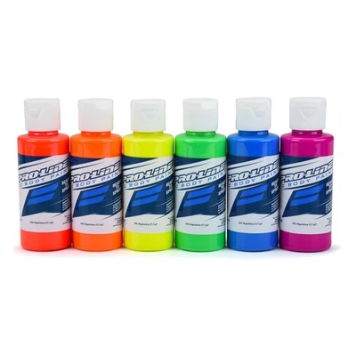 Pro-Line Racing RC Body Paint Fluorescent Color 6 Pack PRO632303 Car Paint - Image 1 of 2