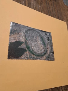 Vintage Charlotte Motor Speedway Postcard World 600 NASCAR Scalloped Unused - Picture 1 of 3