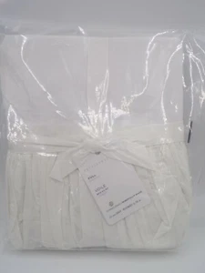 Pottery Barn Voile Bed Skirt Full White 15" Drop #J84 - Picture 1 of 3