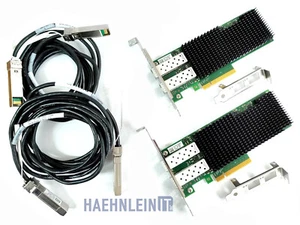 25Gb Networking Kit 2x Intel XXV710-DA2 SFP28 Server Adapter NIC PCIe x8 3.0 - Picture 1 of 5