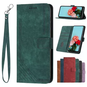 Flip Leather Wallet Phone Case for Samsung A50 A34 A14 A54 A24 A53 A52 A72 A70 - Picture 1 of 18