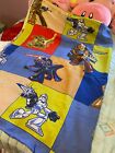 Star Wars Clone Wars Full Flat Bed Sheet Vintage Fabric Boys 